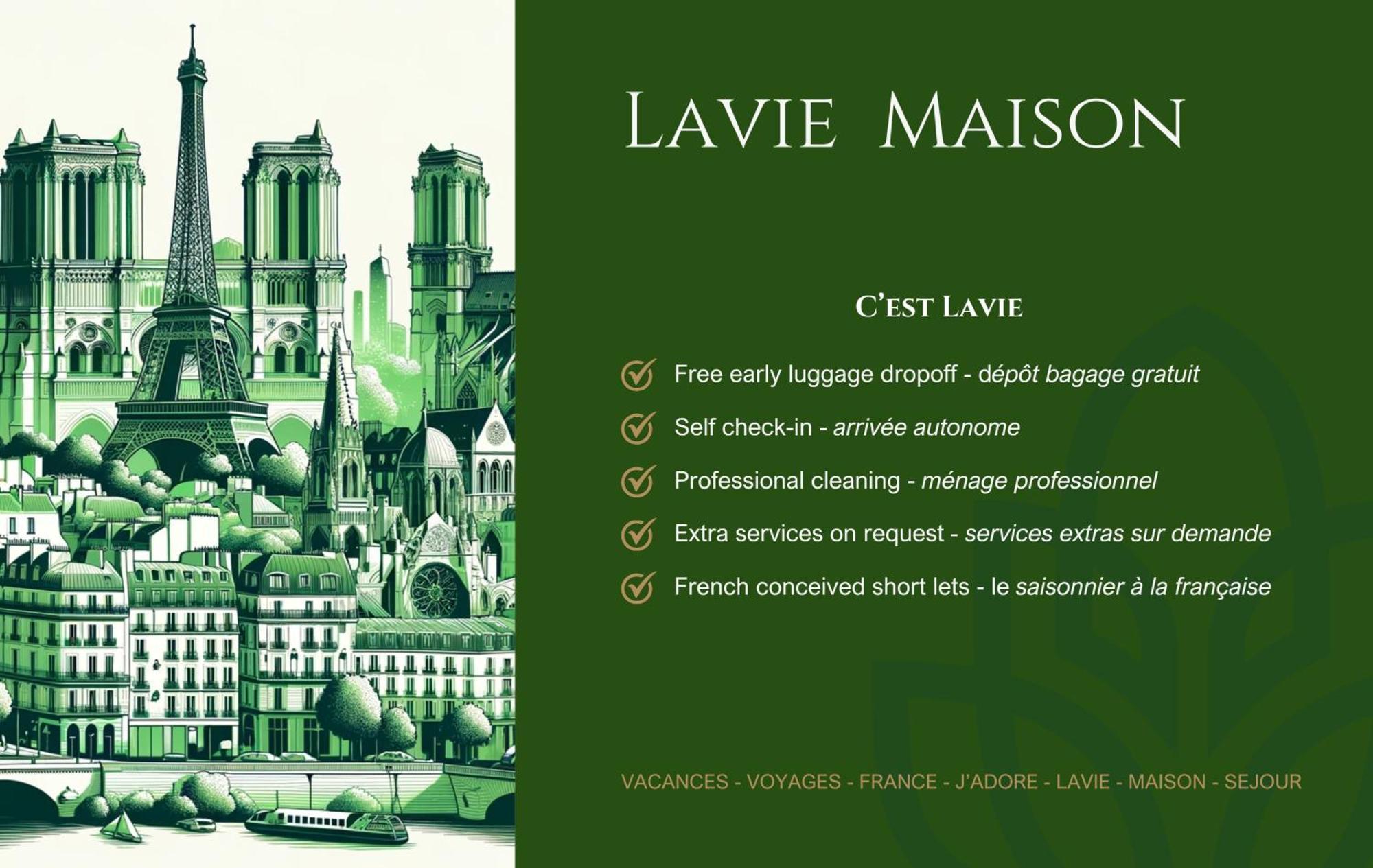 Lavie Maison : Ac & Center Of Paris Apartment Bagian luar foto